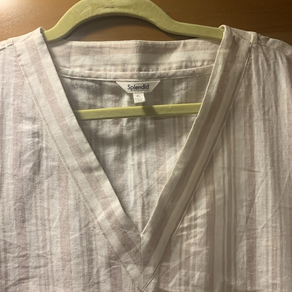 NWOT Splendid Viola Elbow Sleeve Linen Shift Dress Size X-Large - Picture 8 of 12